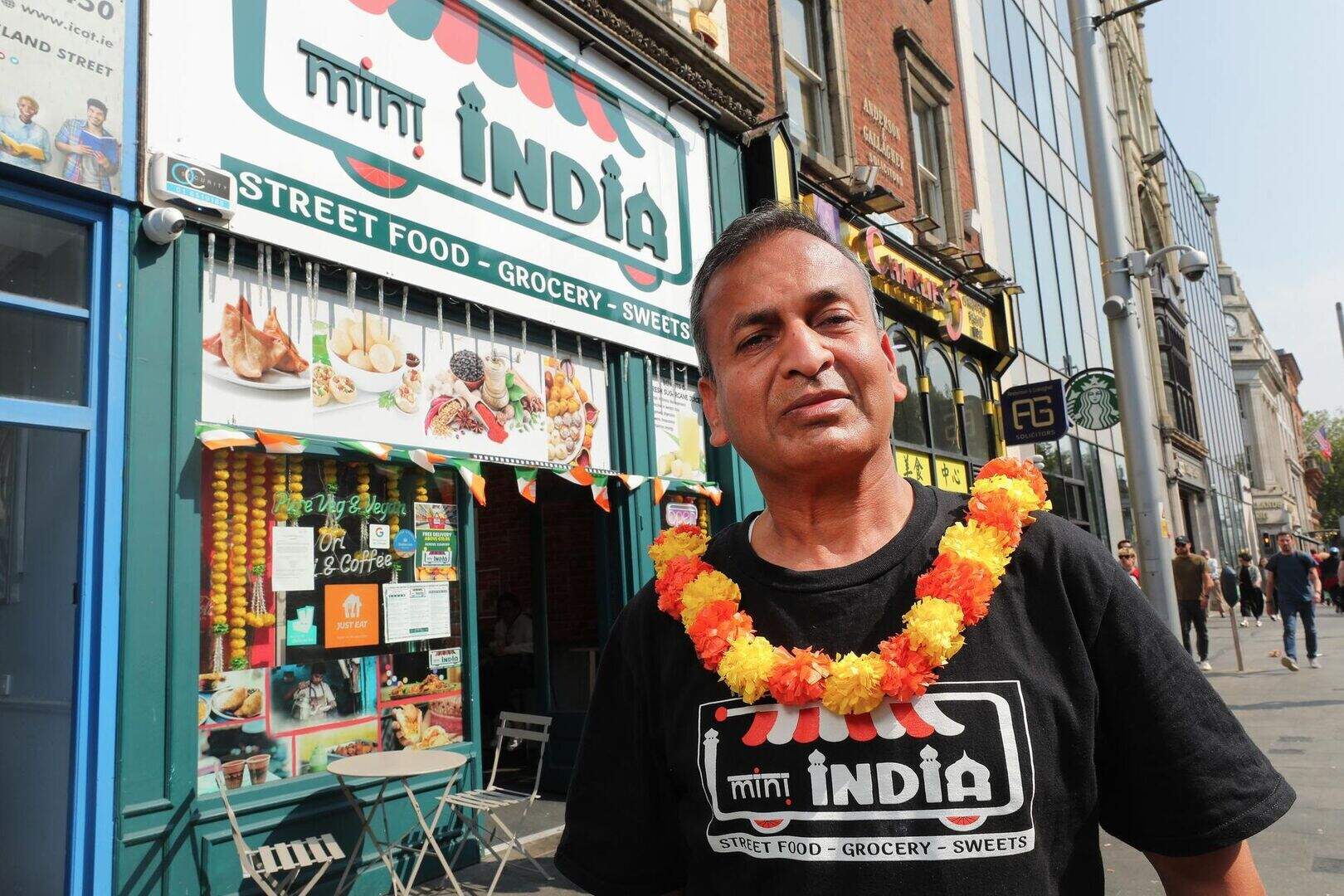 Sudhansh Verma outside the Mini India flagship store in Dublin
